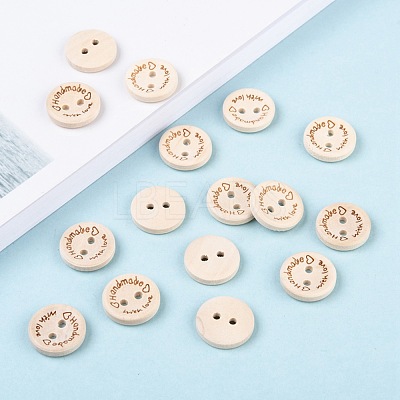 Wooden Buttons BUTT-K007-08A-1