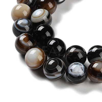 Natural Eye Agate Beads Strands G-NH0019-F01-02-1