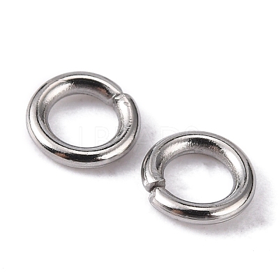 Tarnish Resistant 304 Stainless Steel Open Jump Rings STAS-Q186-02-5x1mm-1