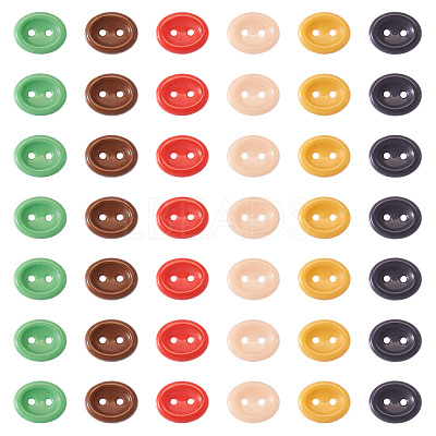 80Pcs 2-Hole Porcelain Buttons PORC-PJ0001-02F-1
