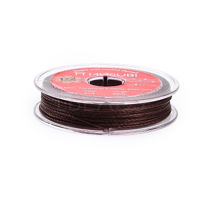 2-Ply Round Waxed Cotton Thread Cords YC-T004-01A-08-1