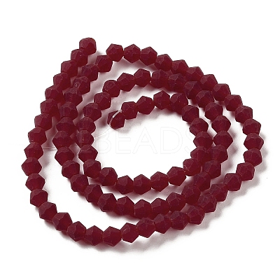 Imitate Austrian Crystal Frosted Glass Beads Strands EGLA-A039-T3mm-MD27-1