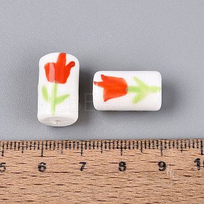 Handmade Porcelain Ceramic Beads PORC-Q005-04C-1