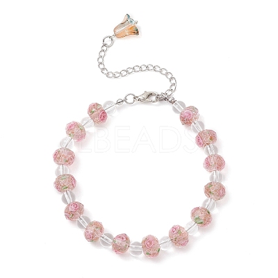 Lampwork Beaded Bracelets for Women BJEW-JB12135-02-1