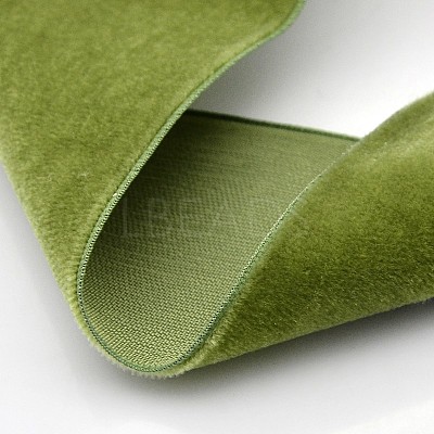 Polyester Velvet Ribbon for Gift Packing and Festival Decoration SRIB-M001-4mm-570-1