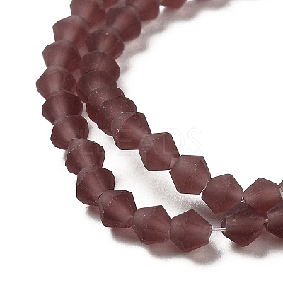 Imitate Austrian Crystal Frosted Glass Beads Strands EGLA-A039-T6mm-MD05-1