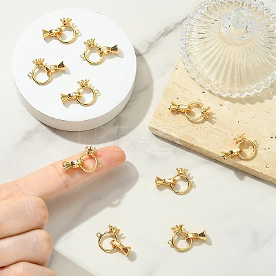 SHEGRACE Brass Fold Over Clasps XGRQ5F781-812G-1