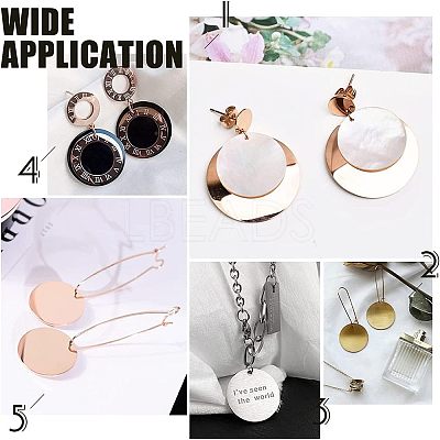 24Pcs 4 Style Stainless Steel Pendants STAS-UN0037-17-1