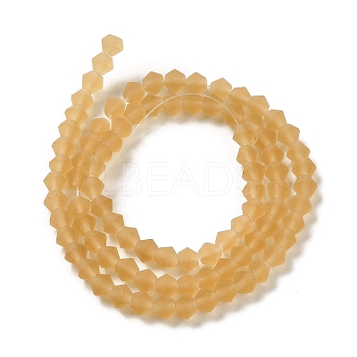 Imitate Austrian Crystal Frosted Glass Beads Strands GLAA-F029-TM3mm-B18-1