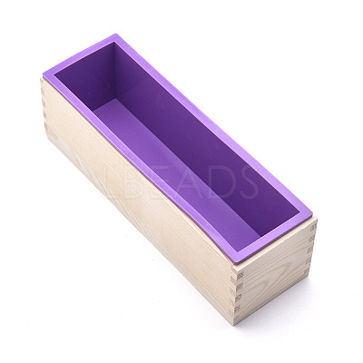 Rectangular Pine Wood Soap Molds Sets DIY-F057-04B-1