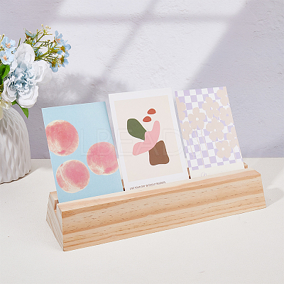 Wood Brooch Storage Holder ODIS-WH0038-129-1