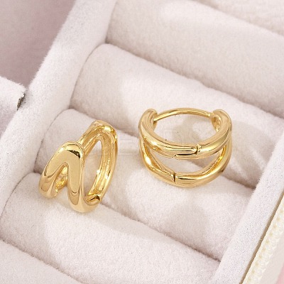 304 Stainless Steel Huggie Hoop Earrings for Women EJEW-C096-42G-01-1