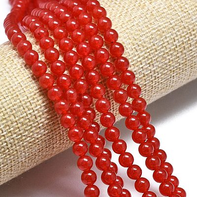 Natural Malaysia Jade Beads Strands G-L645-C01-4mm-16-1