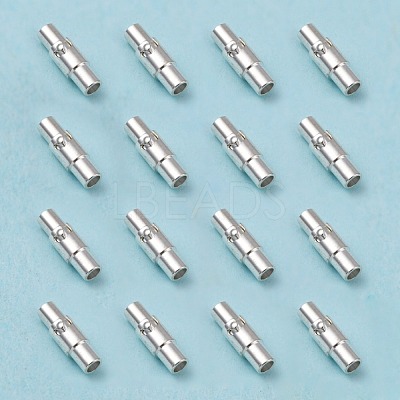 Brass Locking Tube Magnetic Clasps X-MC079-S-1