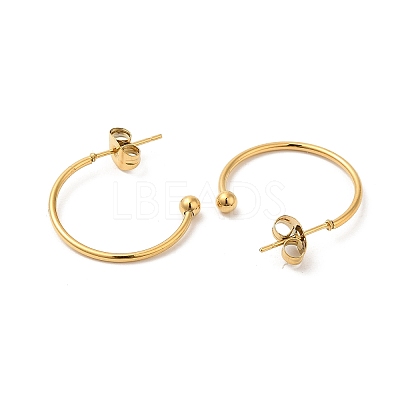 304 Stainless Steel Stud Earring EJEW-H134-02C-G-1