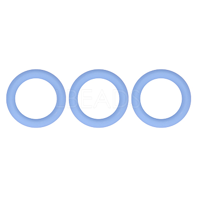 3Pcs Ring Silicone Focal Beads JX895D-01-1
