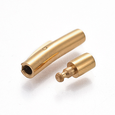 304 Stainless Steel Bayonet Clasps LS-STAS-E473-01A-G-1