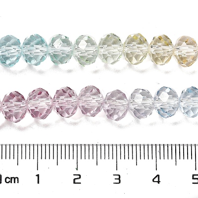 Transparent Painted Glass Beads Strands X1-DGLA-A034-T6mm-A15-1