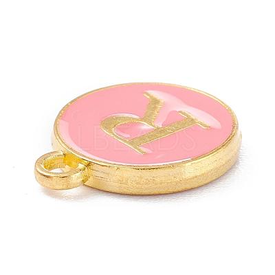 Golden Plated Alloy Enamel Charms X-ENAM-Q437-14R-1