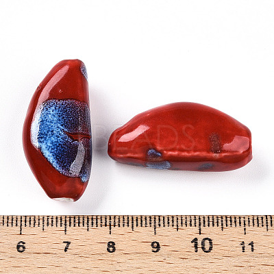 Handmade Porcelain Beads PORC-N008-08D-1