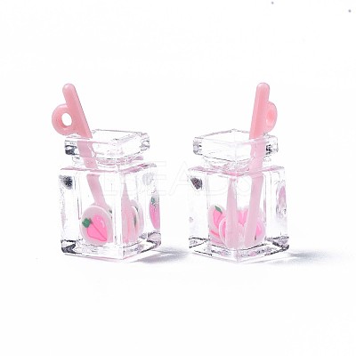 Imitation Drink Resin Pendants LS-CRES-S359-32L-1