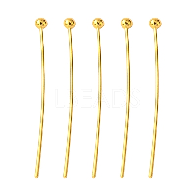Brass Ball Head Pins KK-R020-06G-1