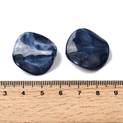 Opaque Acrylic Imitation Gemstone Beads OACR-G061-01H-1