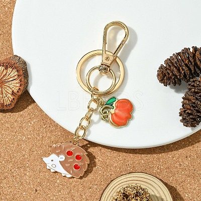 Hedgehog Alloy Enamel Keychain KEYC-YW00070-03-1