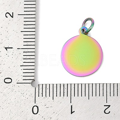 Ion Plating(IP) 304 Stainless Steel Pendants STAS-I311-33D-RC-1