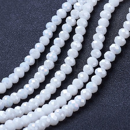 Electroplate Glass Beads Strands LS-EGLA-A034-P1mm-B18-1