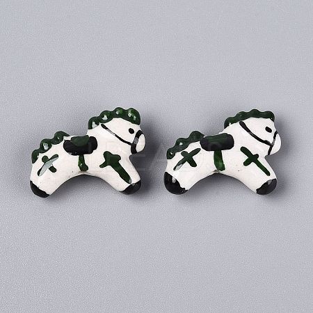 Handmade Porcelain Ceramic Beads PORC-Q005-01B-1
