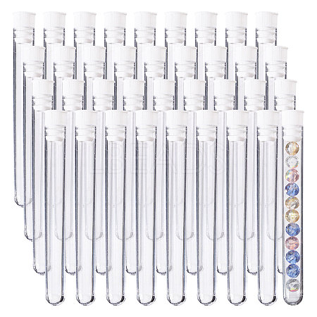 150Pcs Plastic Sewing Needle Organizers Tubes with Cap CON-CA0001-037B-1
