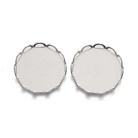 Tarnish Resistant 304 Stainless Steel Cabochon Settings LS-STAS-P249-16E-P-1