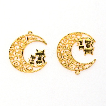 Alloy Open Back Bezel Pendants PALLOY-WH0087-22-1