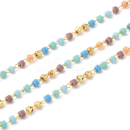 Glass Column Beaded Chains CHC-F017-02-1