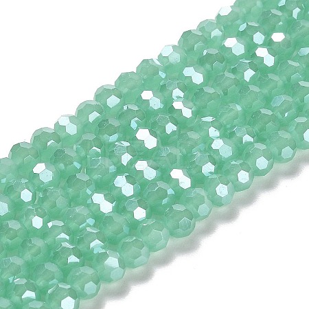 Electroplate Glass Beads Strands EGLA-A035-J6mm-A10-1