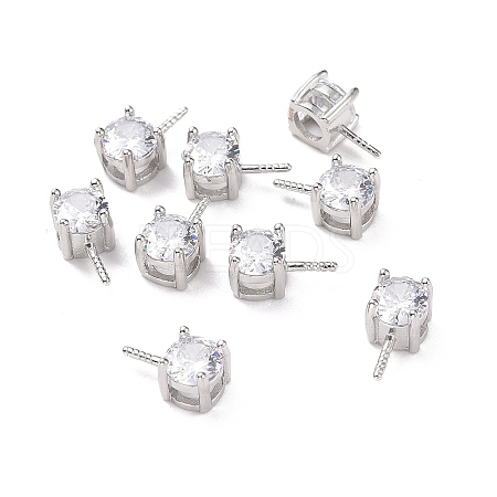 Anti-Tarnish Rhodium Plated 925 Sterling Silver Peg Bails STER-D035-47P-10-1