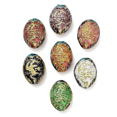 Handmade Cloisonne Beads CLB-Z001-03G-01-1