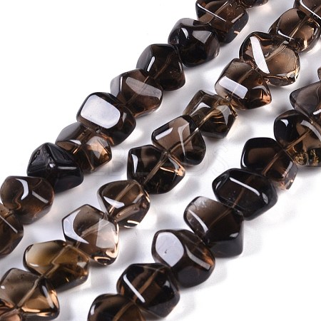 Natural Smoky Quartz Beads Strands G-B072-C01-02-1