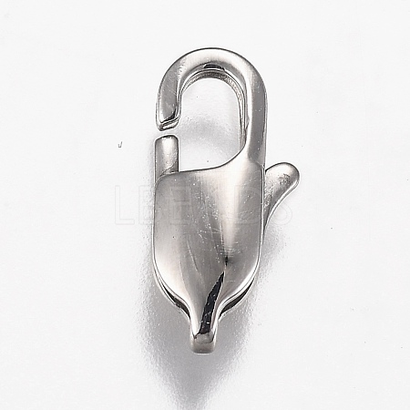 Tarnish Resistant 316 Surgical Stainless Steel Lobster Claw Clasps STAS-Z013-02A-1