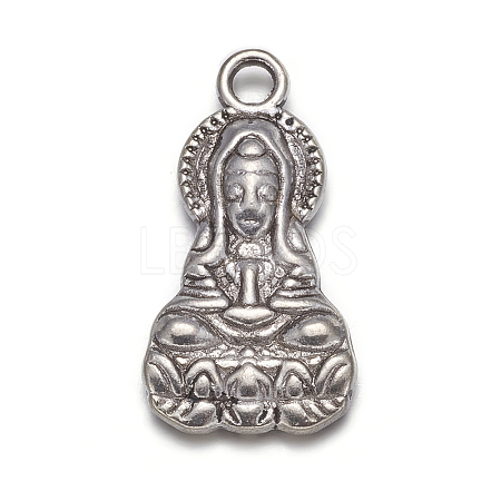 Tibetan Style Alloy Pendants PALLOY-K1363-AS-NR-1