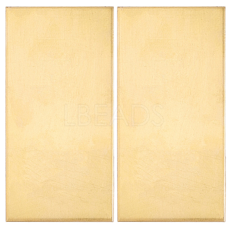 2Pcs Brass Sheet KK-SP0002-57C-1