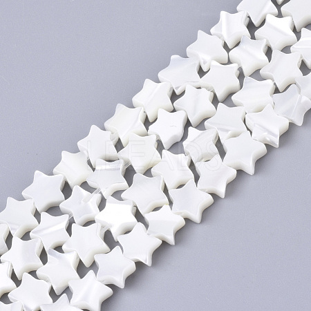 Natural Trochid Shell/Trochus Shell Bead Strands X-SSHEL-N034-68A-1
