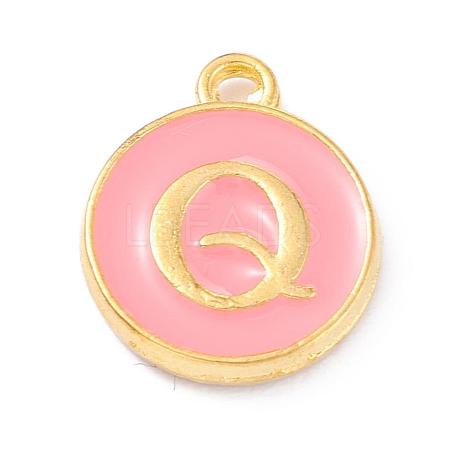 Golden Plated Alloy Enamel Charms ENAM-Q437-14Q-1