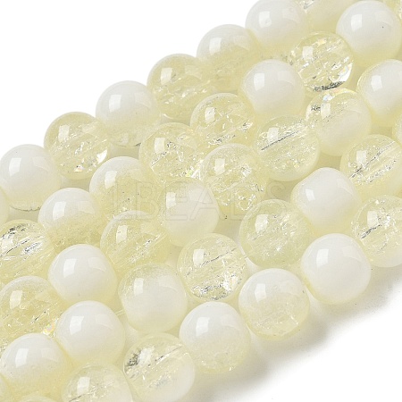 Crackle Glass Beads X1-GLAA-U001-8mm-11-1