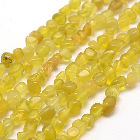 Natural Korea Olive Jade Beads Strands G-F465-39-1