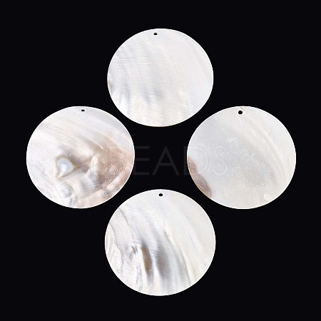 Natural Freshwater Shell Big Pendants SHEL-T020-47A-1