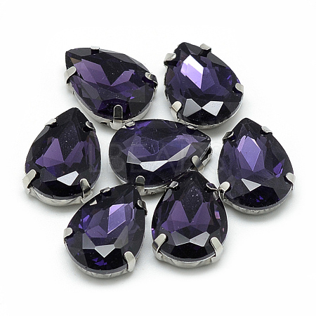 Sew on Rhinestone RGLA-T035-10x14mm-17-1