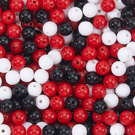 Opaque Acrylic Beads SACR-PA0001-04B-03-1