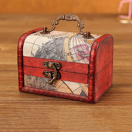 Wooden Portable Storage Boxes WOCR-PW0001-060B-1